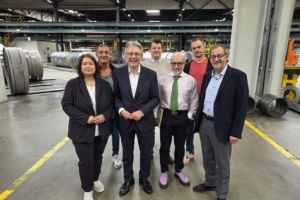 Achim Post und Bettina Lugk besuchen Firma Risse + Wilke in Iserlohn